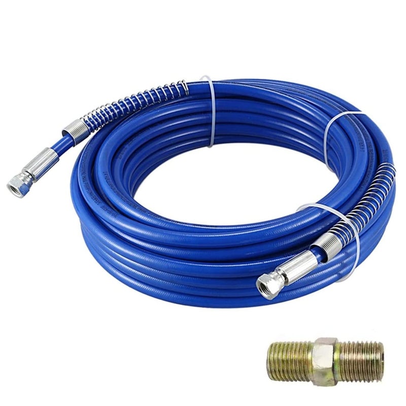 NObranded Willbebest 50ft 1/4" Airless Paint Spray Hose Sprayer Light Flexible Fiber Tube 3300PSI Working Pressure, Burst Pressure Up to 8500 PSI (15 Meter) - Image 1